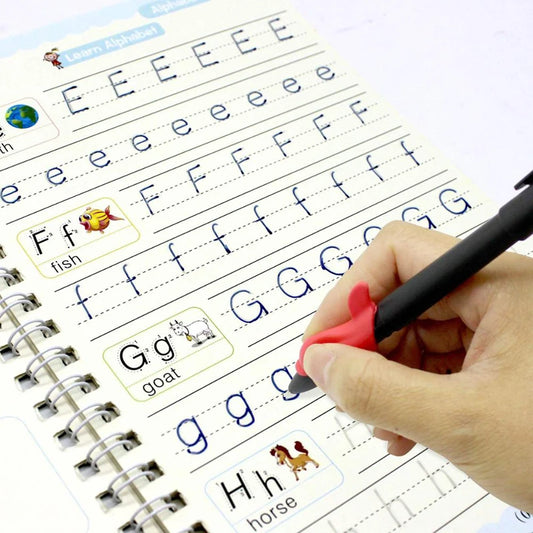 Cuaderno Montessori Reutilizable de Caligrafía para Niños