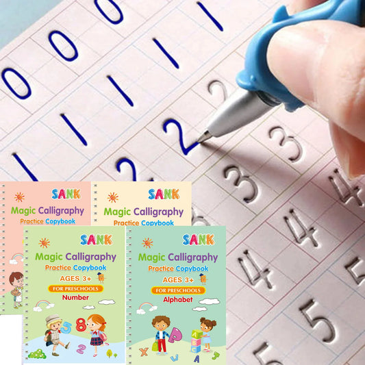 Cuaderno Montessori Reutilizable de Caligrafía para Niños